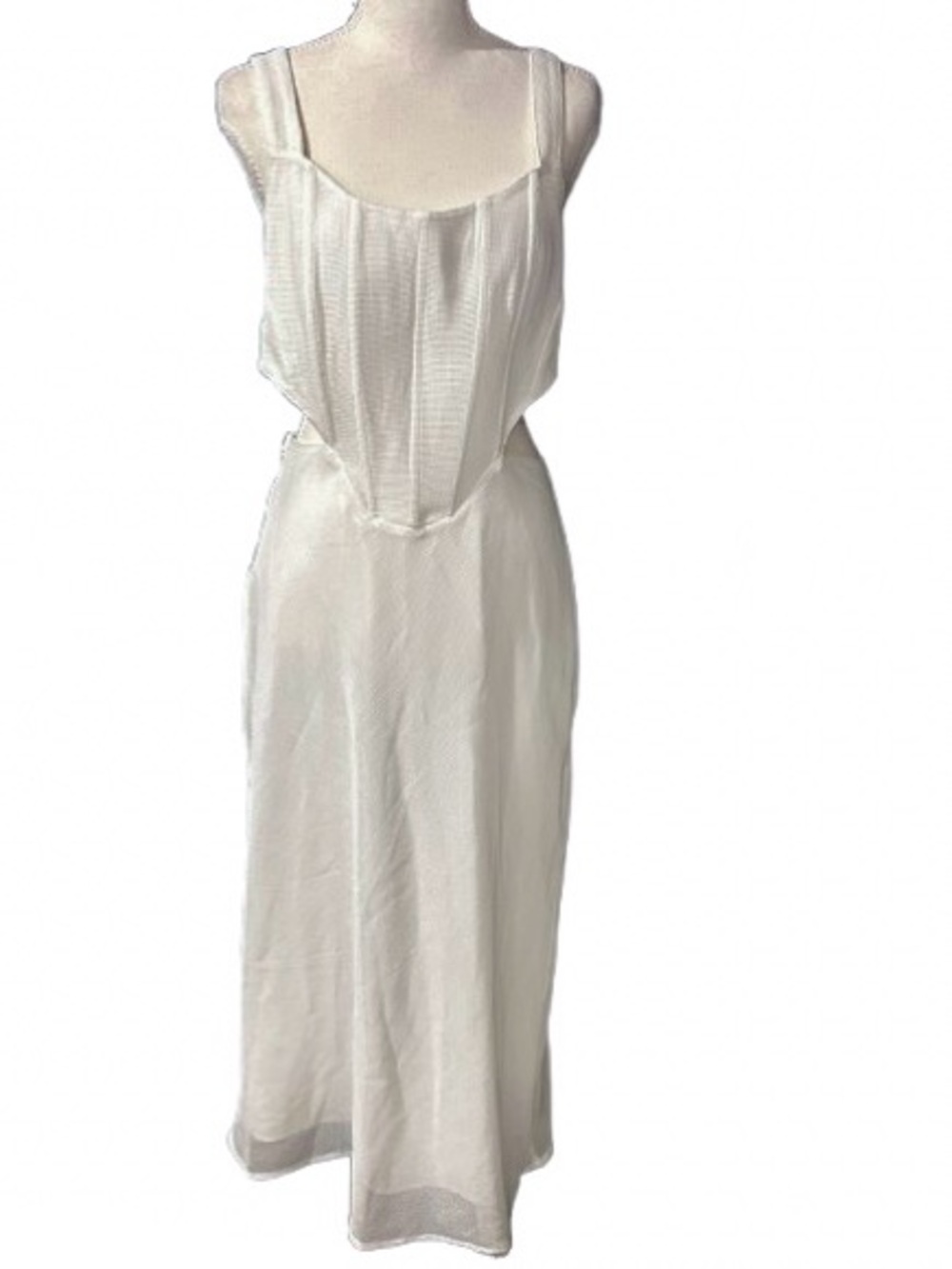 NWT Mesh SABO Feliz Dress Open Back Sides Beach Resort Resortwear Medium Maxi